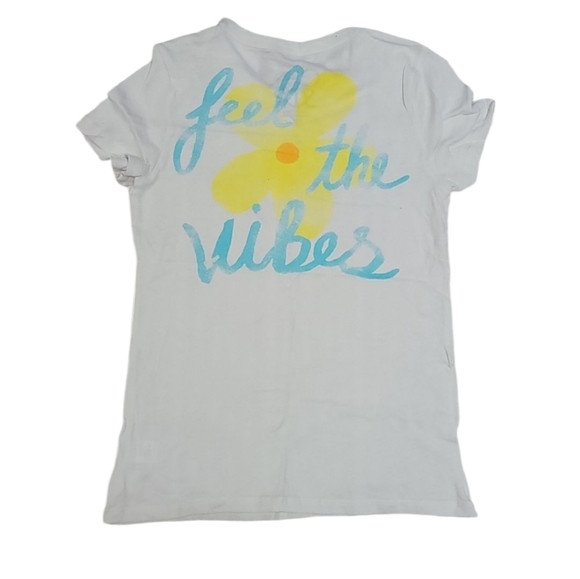 Chaser Tops - Chaser White Feel The Vibes Tee Size S